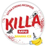 Pachet cu 30 de pouch-uri cu nicotina 16 mg/g aroma de banane Killa Banana Ice Mini Extra Strong